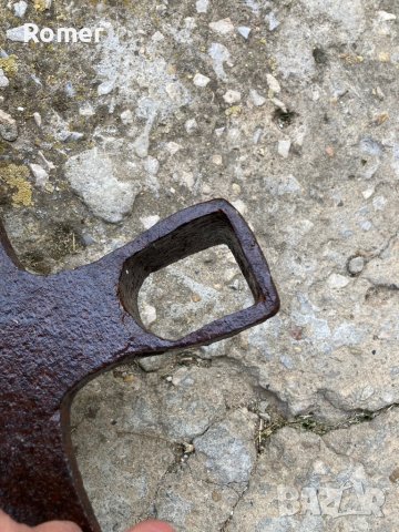 Стара ръчно кована мотика, снимка 8 - Антикварни и старинни предмети - 40604979