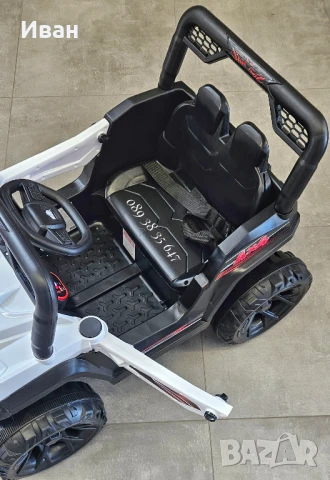 TОП ЦЕНА!НОВО!Акумулаторен джип Fast UTV WHITE с 12V батерия,дистанционно,USB, снимка 10 - Електрически играчки - 50653494