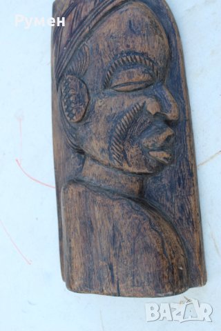 Ръчно изработена дървена маска, снимка 2 - Декорация за дома - 43042987