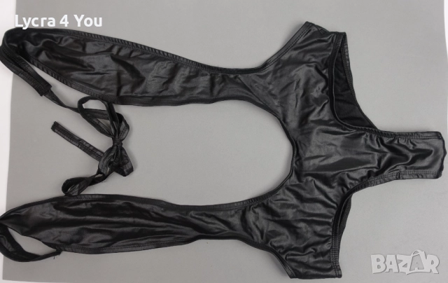 Kitten by Allure Lingerie one size (M/L) еротично ново боди с кожен/мокър ефект, снимка 8 - Бельо - 52958846