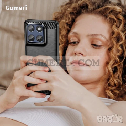 Motorola Edge 60 Fusion 5G  Противоударен Силиконов Гръб - Карбон, снимка 9 - Калъфи, кейсове - 50504823