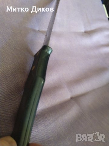 Нож станлес стийл двустранно назъбен немски  260мм -в пчеларството и в други области, снимка 4 - Други инструменти - 37881044