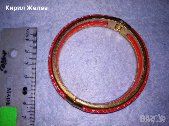 ПРЕКРАСНА МЕСИНГОВА ПОЗЛАТЕНА ФЕШЪН АРТ ГРИВНА 37924, снимка 5 - Гривни - 40837182