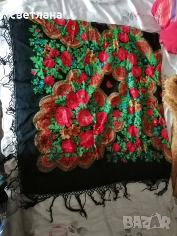 кърпа с ресни руска, снимка 2 - Шалове - 43557645