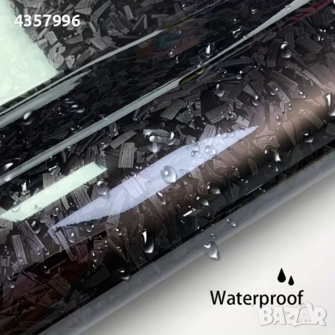 Луксозно гланцово фолио Кован Карбон за автомобил-Тъмно, снимка 5 - Аксесоари и консумативи - 52828523