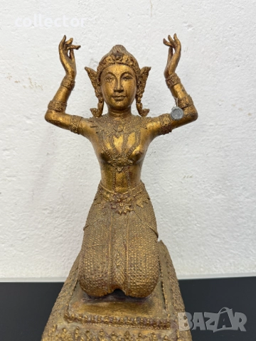 Бронзова скулптура / фигура на тайландско божество. №7515, снимка 2 - Антикварни и старинни предмети - 52127089