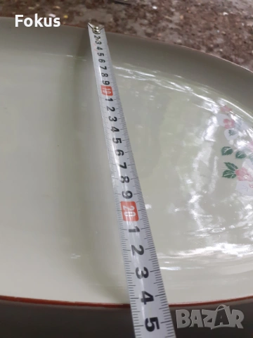 Стар български порцелан соц - Плато, снимка 5 - Антикварни и старинни предмети - 53470242