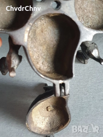 Kankavati Tilak/Индия 19ти век/стар индийски ритуален бронзов съд-кутийка за подправки, снимка 9 - Други ценни предмети - 52897521