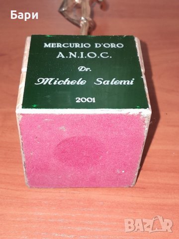 Статуетка на бог Хермес - Бронз, снимка 8 - Антикварни и старинни предмети - 43008286