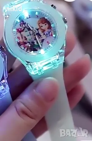 Принцеса София Първа Sofia the First Светещ детски часовник , снимка 4 - Детски - 48976319