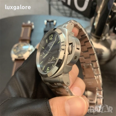 Мъжки часовник PANERAI Luminor 1950 3 Days GMT с автоматичен механизъм, снимка 5 - Мъжки - 50953272