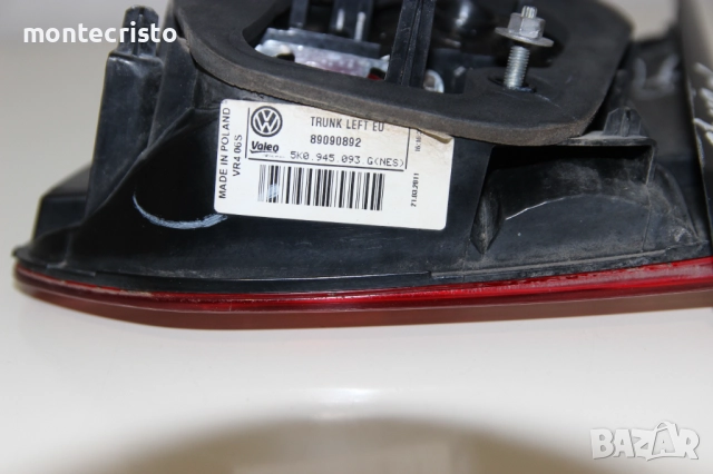 Ляв вътрешен стоп VW Golf 6 (2008-2013г.) 5K0945093G ляв стоп заден капак Golf VI, снимка 5 - Части - 52773068