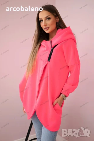 Дамски суичър с къс цип, 8цвята , снимка 8 - Суичъри - 47158377