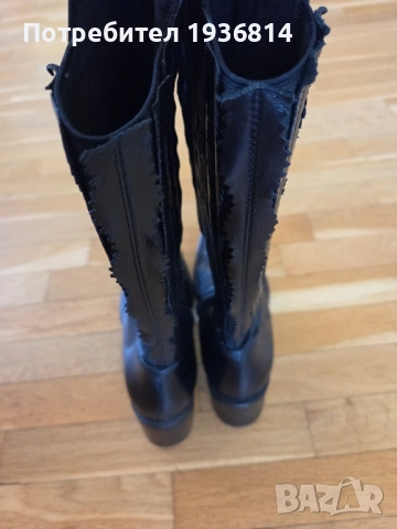 Италиански ботуши естествена кожа 35 номер , снимка 3 - Дамски ботуши - 51872987