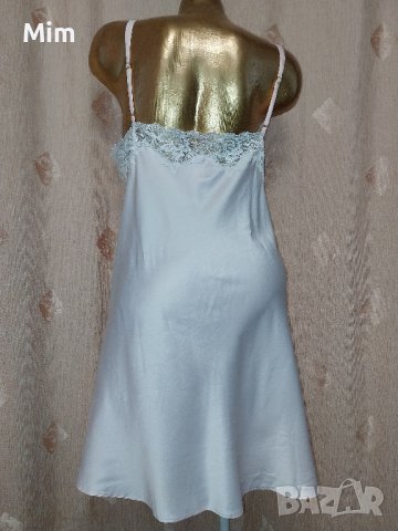XL LAUREN Светла розова нощница от сатен и дантела , снимка 2 - Бельо - 42955991