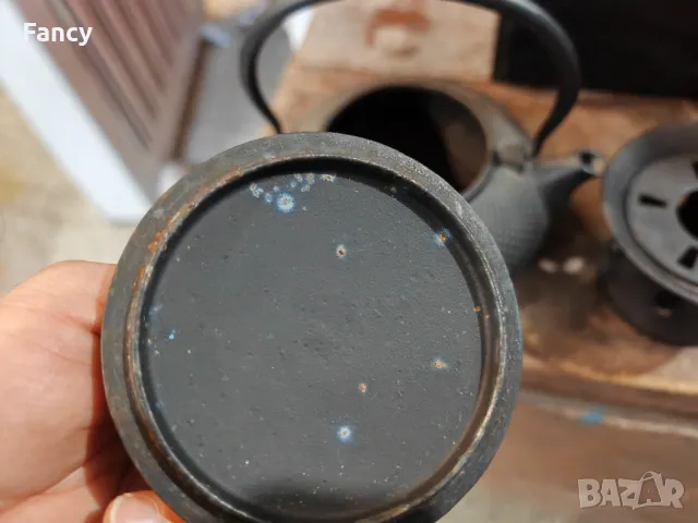 Японски чугунен чайник с котлон, снимка 9 - Антикварни и старинни предмети - 49199813