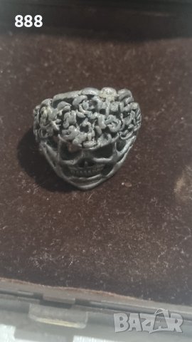 Пръстен череп , снимка 2 - Пръстени - 43331156