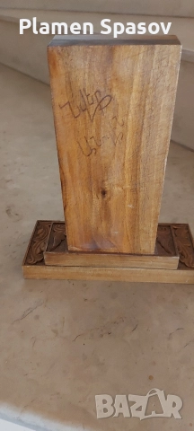 Дървен кръст с дърворезба , снимка 4 - Декорация за дома - 52818003