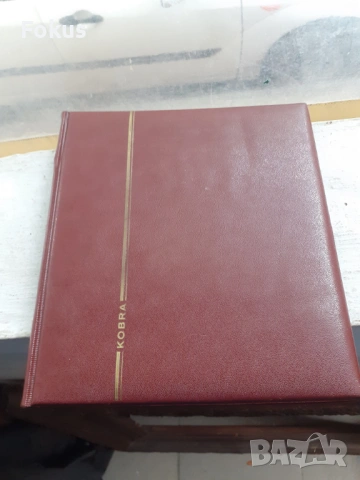 Луксозен кожен немски албум класьор Kobra