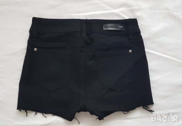 Черни къси панталони, XS, YMI, снимка 2 - Къси панталони и бермуди - 35594177