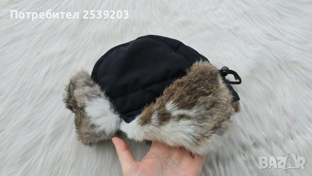 Шапка ушанка с естествен косъм, снимка 13 - Шапки - 53347989