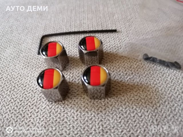 Качественни хром капачки за вентили винтили на гуми на кола автомобил джип ван бус велосипед, снимка 3 - Аксесоари и консумативи - 32841461