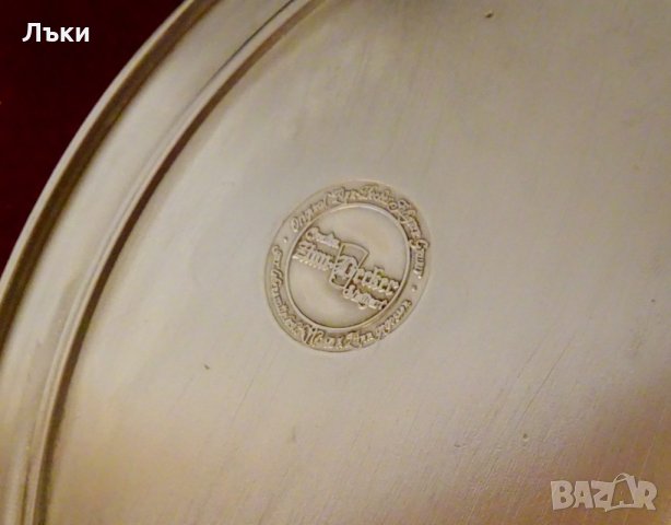 Старинно гравирано пано от калай за 40 годишен юбилей. , снимка 5 - Пана - 26282731