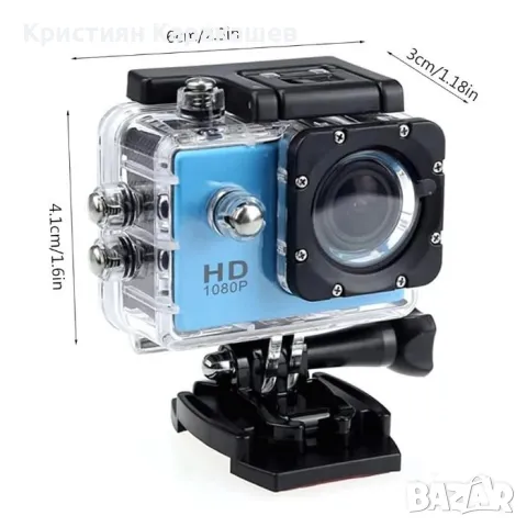 Водоустойчива спортна видеокамера HD 1080P 4K, снимка 4 - Други спортове - 49929002