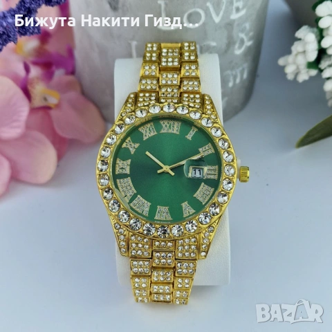 Дамски часовник с кристали Royal Gold Watch | 3 цвята, снимка 2 - Дамски - 53080086