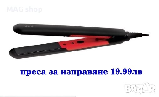ПРОМО! Керамична преса за изправяне на коса Маша вафли къдрици 3в1, снимка 2 - Преси за коса - 43141696