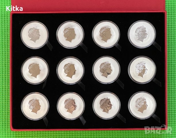 12 Coin Set (2008-2019) -1oz Австралииски Лунар II, снимка 2 - Нумизматика и бонистика - 42993000