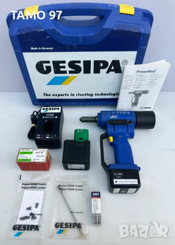 GESiPA ACCU BiRD - Акумулаторна нитачка 14.4V за поп-нит 