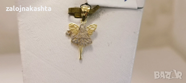 Нова-Златна висулка ангелче-0,50гр/14кр, снимка 2 - Колиета, медальони, синджири - 52738645