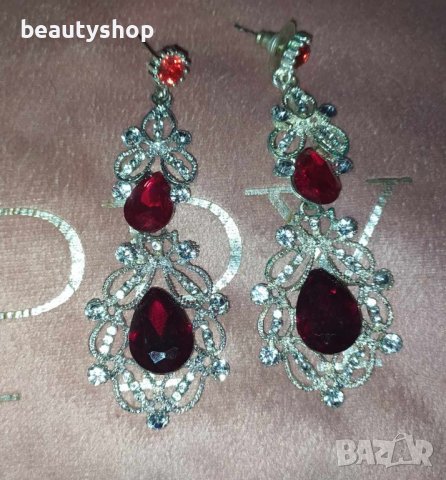 елегантни обеци налични в два цвята, снимка 6 - Обеци - 43331645