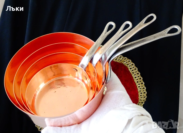 Медна тенджера 1 л.,чиста червена мед. , снимка 9 - Антикварни и старинни предмети - 52553355