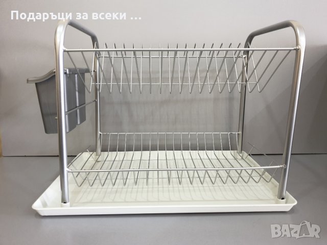 НОВО! Сушилник за чинии  с табла и кошничка, снимка 4 - Сушилници - 28347610