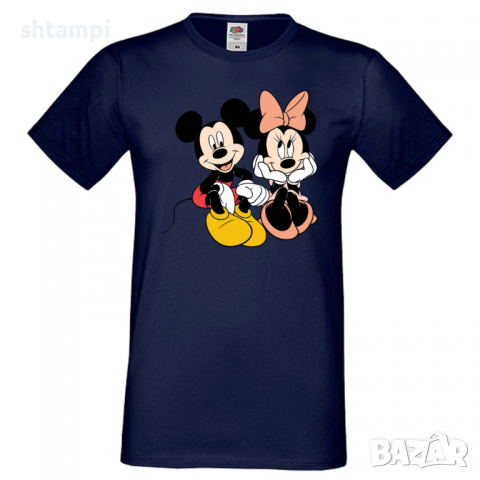 Мъжка тениска Mickey & Minnie 5 Подарък,Изненада,Рожден ден, снимка 5 - Тениски - 36575537