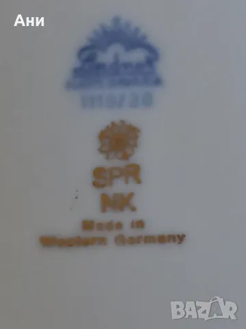 Немска порцеланова ваза с капак Lindner, снимка 6 - Вази - 49396274