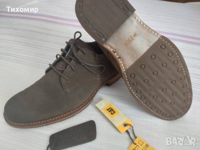 Обувки естествена кожа Caterpillar Miller suede leather, снимка 3 - Официални обувки - 43743919