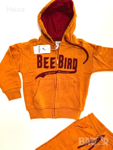 Комплект Bee Bird в оранж, с цип , снимка 4 - Детски комплекти - 47616931