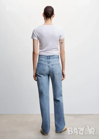 Памучни дънки със свободен крачол Манго. Mango bootcut, снимка 3 - Дънки - 48538862