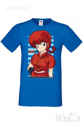 Мъжка тениска Ranma Saotome,Анимация,игра,Празник,Повод,, снимка 4 - Тениски - 38122408
