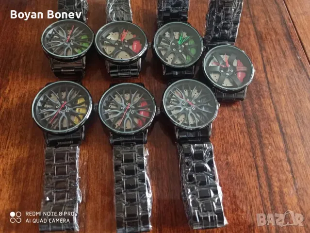 Уникален часовник "джанта и спирачни дискове"! Метална верижка! Нови!, снимка 2 - Мъжки - 48771665