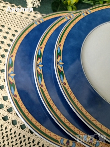 Winterling Bavaria дебел кобалтов кант, снимка 15 - Чинии - 52611706