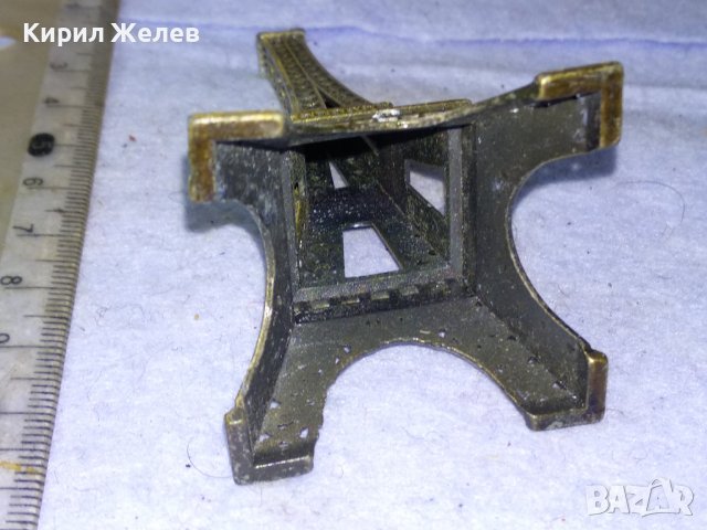Стар МЕСИНГОВ СУВЕНИР от ПАРИЖ АЙФЕЛОВАТА КУЛА За ИНТЕРИОРНА ДОМАШНА УКРАСА КОЛЕКЦИЯ 41323, снимка 6 - Декорация за дома - 43738698