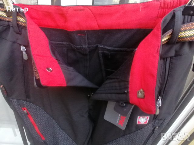 Продавам нов красив дамски черен зимен софт шел панталон влагоустойчив и ветроустойчив Black Yak , снимка 6 - Панталони - 42990113