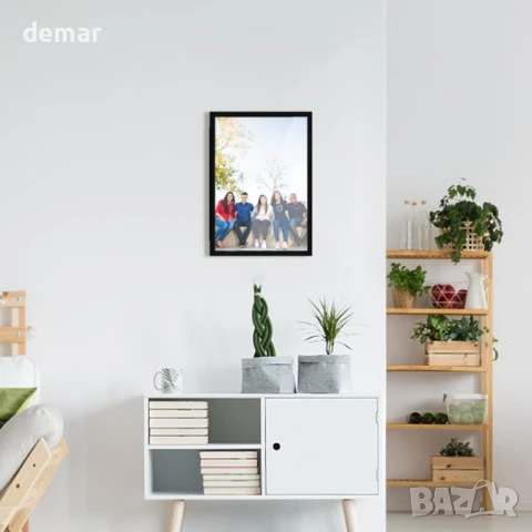 Okydoky Затворена бяла дъска с дървена рамка (MMB-3040), снимка 6 - Други стоки за дома - 51166266