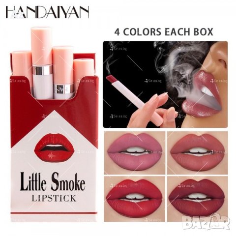 Комплект от 4 червила с дизайн на цигари , снимка 1 - Декоративна козметика - 40678339