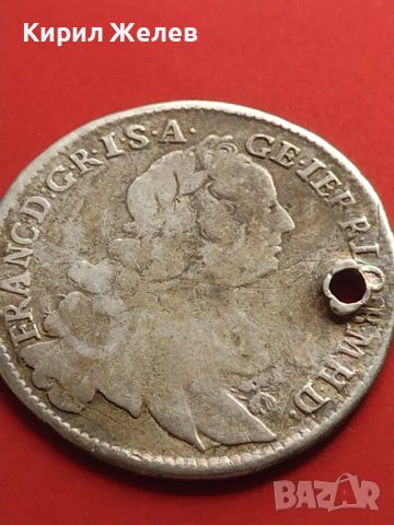 Сребърна монета 17 кройцера 1752г. Франц първи Кремниц Австрия 26215, снимка 5 - Нумизматика и бонистика - 42984726