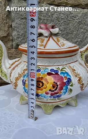 🇮🇹 Много красив чайник Bassano Италия 

, снимка 8 - Антикварни и старинни предмети - 50381668